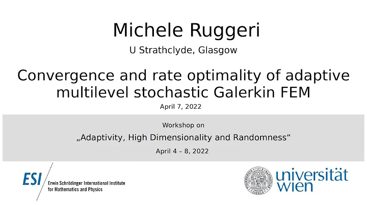 M. Ruggeri - Convergence and rate optimality of ad...