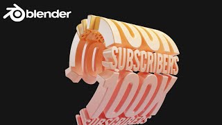 3D Text Rotation Animation in Blender 3D - Blender 3D Tutorial