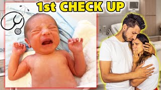 Baby Milan's First Check Up! **HE CRIED** | The Royalty Family