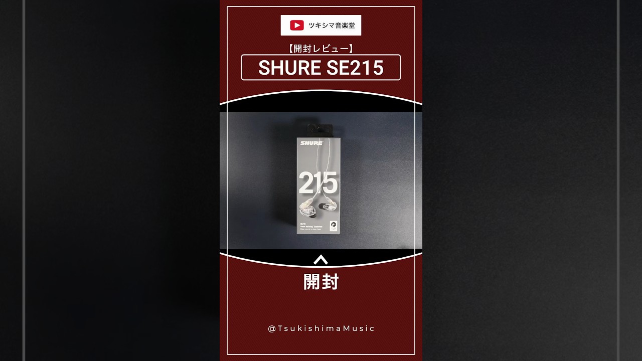 SHURE SE215」は付属品も充実しています。【DTM/プロフェッショナル高 