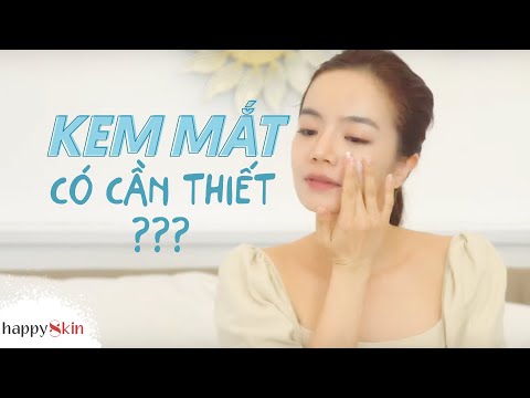 👀Thử bôi KEM MẮT toàn mặt và cái kết! | USE EYE CREAM OVER THE FACE? | Happy Skin