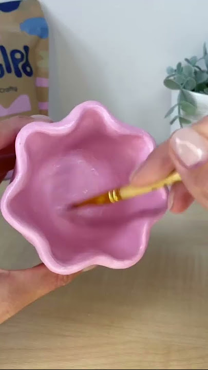 Try Making This: Floral Trinket Dish Made with Air Dry Clay🌸