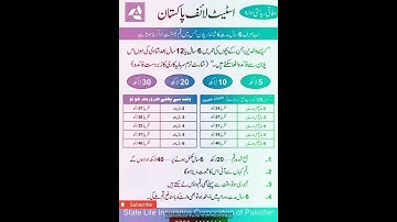 State Life insurance short term plan|Shandar offer pehli bar||Apny bachung ki mustaqbil mehfoz bnye