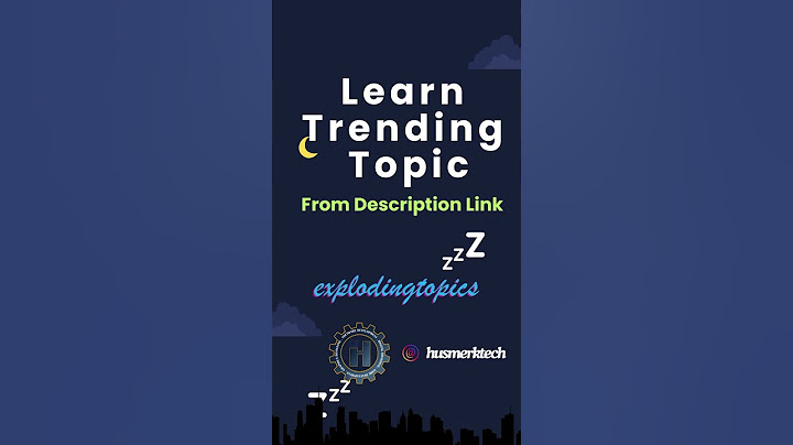 Learn Top #Trending #topics about #informationtechnology | #education  | #husmerktech