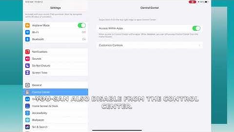HOW TO ENABLE OR DISABLE AIRPLANE MODE IN IPADOS 13.6 (IPAD)