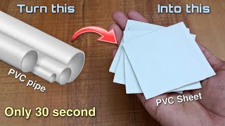 How To Make Pvc Sheet At Home Making Pvc Sheets From Pvc Pipe By - Creativeshivaji