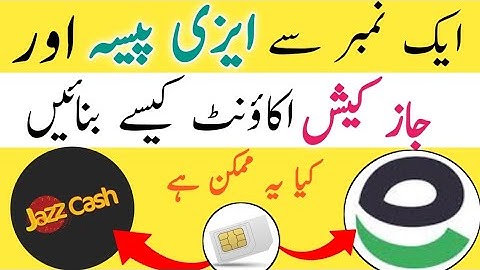 How to make jazzcash and easypaisa account on same number | Easypaisa and jazzcash on one number