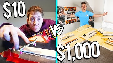 $10 VS $1,000 FINGERBOARD PARKS *BUDGET CHALLENGE*