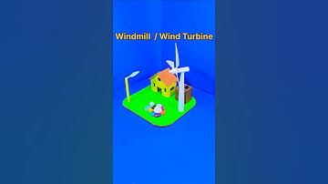 Windmill / Wind Turbine 😱 Wind Generator Model ❤️ Wind Power Generator #diy  #shorts #ytshorts