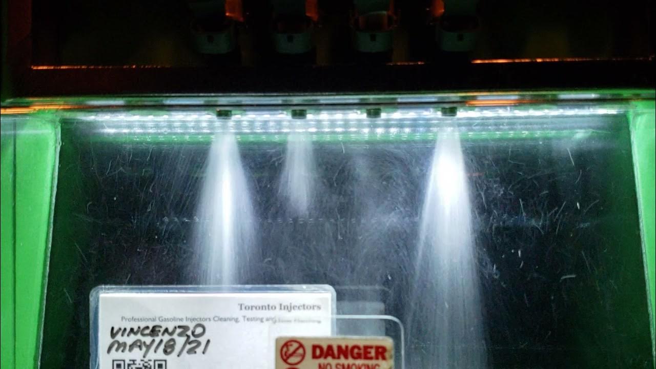 ID2000 injectors spray pattern test at Toronto Injectors YouTube