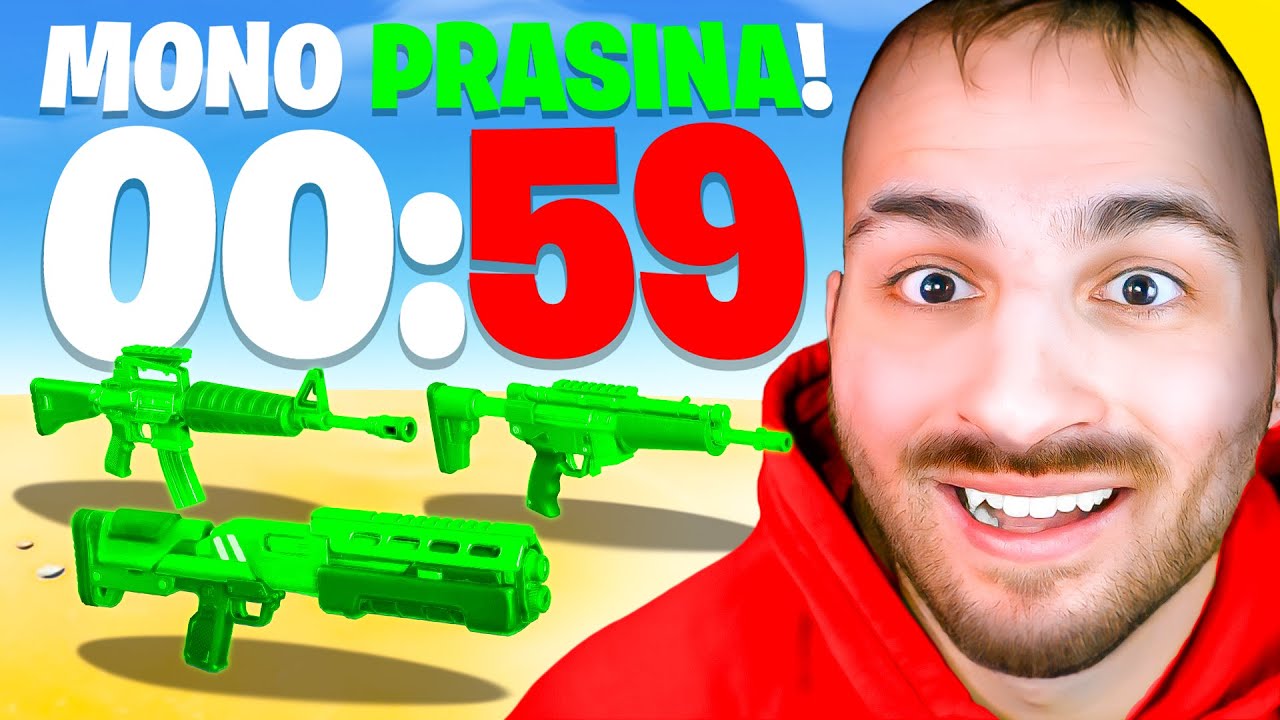 FORTNITE αλλά έχω 60 ΔΕΥΤΕΡΟΛΕΠΤΑ για ΠΡΑΣΙΝΑ όπλα...
