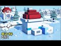 🎄 크리스마스 기념 마인크래프트 건축 :: 🦊 귀여운 북극여우 집짓기 ❄️ [Minecraft Cute Snow Fox House Build Tutorial]