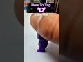 🟣 How To Tag Letter 'D' — Graffiti Style #shorts