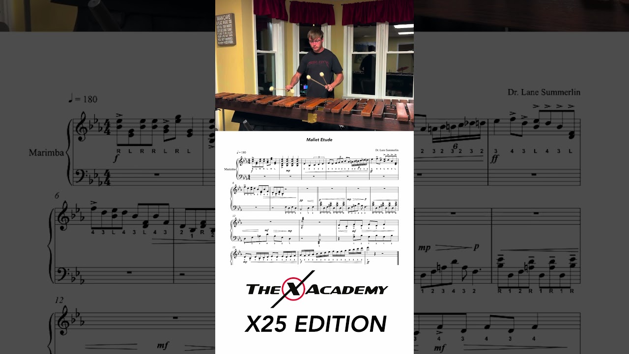 how Rhythm X auditions mallet players?!?! written by Dr. Summerlin, contains so many skill sets!!!