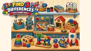 Spot the Difference: Find 9 Toy & Hobby Details | 3 Puzzle Games screenshot 4
