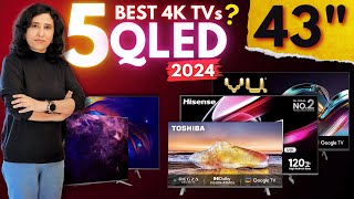 Top 5 Best Budget QLED TVs 2024 🇮🇳 Best 4K TV Under ₹30000|Hisense U6K, VU GLOLED, TCL QLED, Toshiba