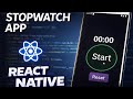 Build a Stopwatch App in React Native | Beginner Friendly 🚀