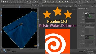 Houdini 19.5 Kelvin Wakes Deformer set up Tutorial