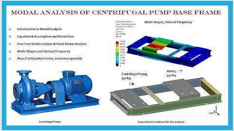 Modal Analysis of centrifugal pump base frame using ASNYS Workbench