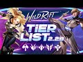 LA TIER LIST DE WILD RIFT EN EL PARCHE 2.2B - ¡LOS MEJORES CAMPEONES EN CADA POSICION! | Navalha