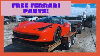 Parting out a Ferrari 458 for my Rebuild Project