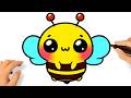 HOW TO DRAW A CUTE BEE EASY ????❤️
