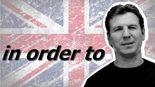 Для того, чтобы - по-английски - in order to Для того, чтобы - по-английски - in order to