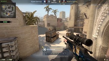 CS GO POV   EnvyUs kennyS vs PENTA mirage @ ESL Pro League S4