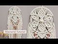 DIY Tutorial l How To Make Macramé Flower Pattern Wall Hanging Décor?