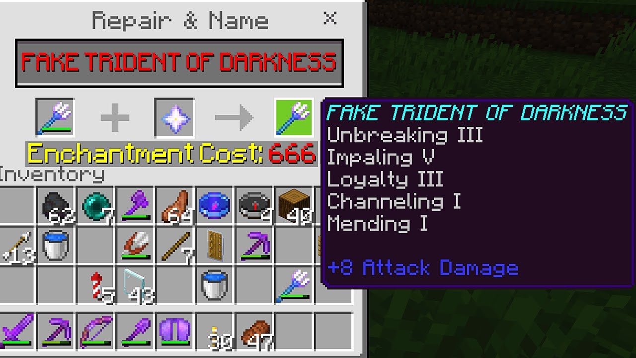 Upgrading the FAKE TRIDENT OF DARKNESS in Minecraft! (Realms SMP S4: EP 47)