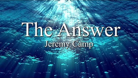 The Answer Lyrics Video