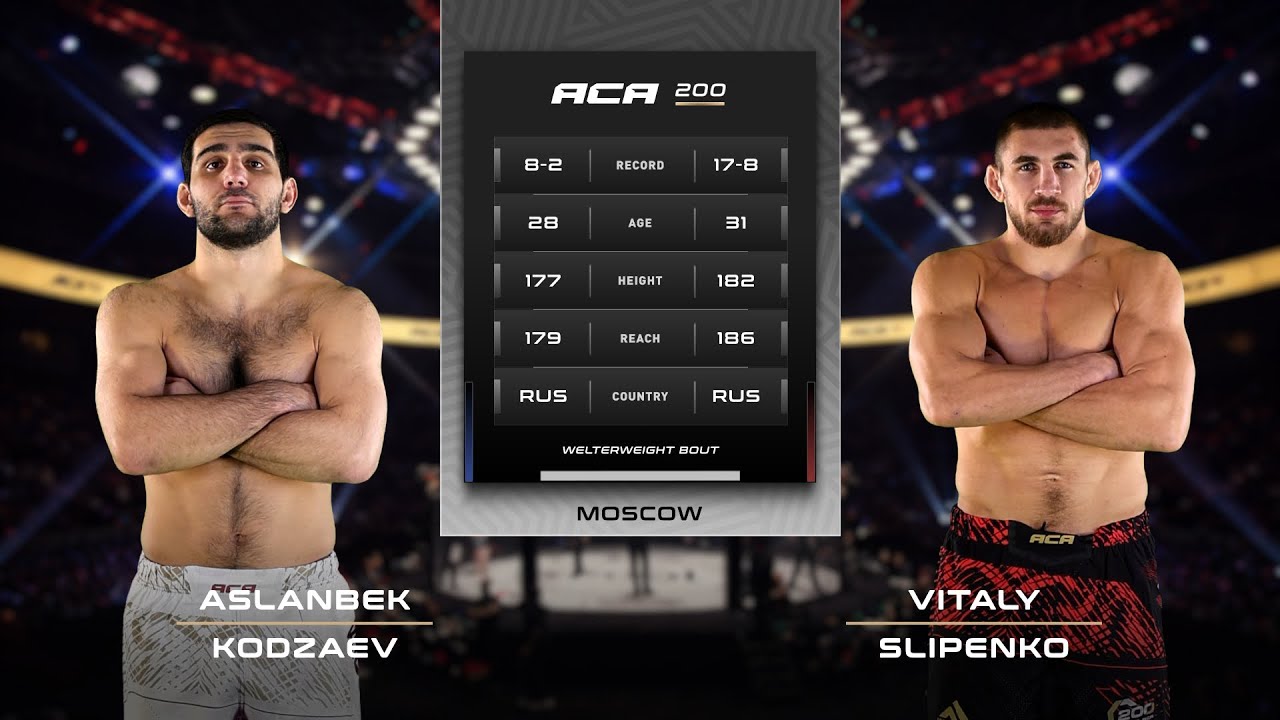 Асланбек Кодзаев vs. Виталий Слипенко | Aslanbek Kodzaev vs. Vitaliy Slipenko | ACA 200