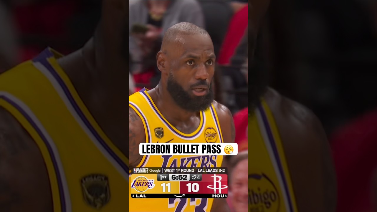 Bron threads the needle 🔥