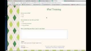 Tech Integration Video- Google Forms
