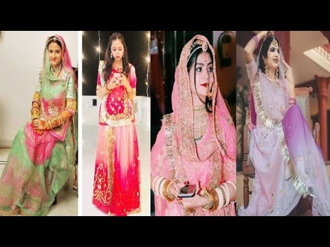 latest light colour Rajputi poshak 