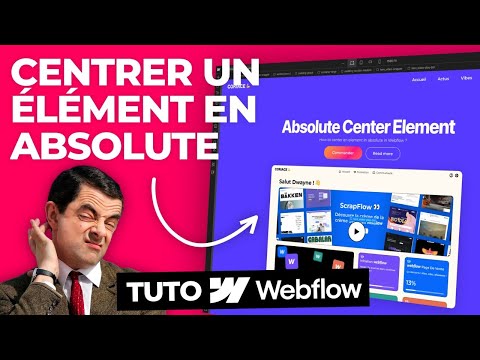 Tuto Webflow : Comment centrer un élément en absolute ? - Formation Webflow Coriace