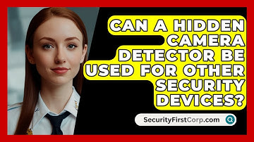 Can A Hidden Camera Detector Be Used For Other Security Devices? - SecurityFirstCorp.com