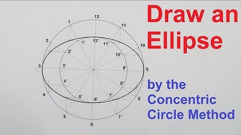 Engineering Curves | Construction of Ellipse | Concentric Circle Method | By Er.Nikhil Sir