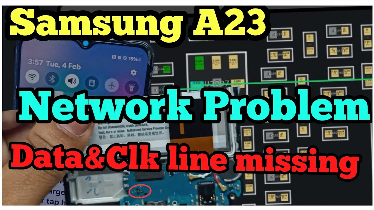Samsung A23 Network problem Jumper Solution || samsung A23 half flight ...