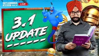 NEW 3.1 BGMI UPDATE IS OP : BGMI LIVE | GTXPREET PUBG LIVE