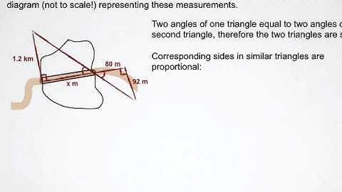 Application of Similar Triangles Video 6