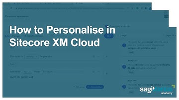 Sagittarius Academy - How to Personalise in Sitecore XM Cloud with Issy Stephen