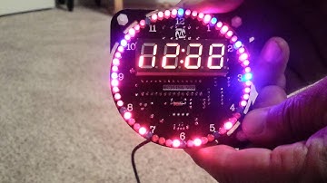 DS1302 Rotation LED Electronic Clock Kit