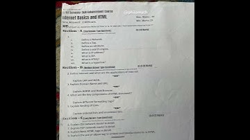 Internet basics and html skill enhancement course 1 sem paper Kashmir university #kashmiruniversity