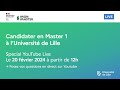 Candidater en master 1  luniversit de lille