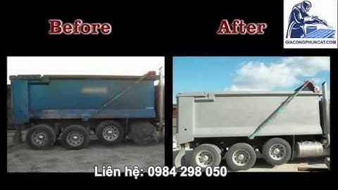 Dịch vụ phun cát làm sạch sơn và tẩy rỉ ôtô các loại