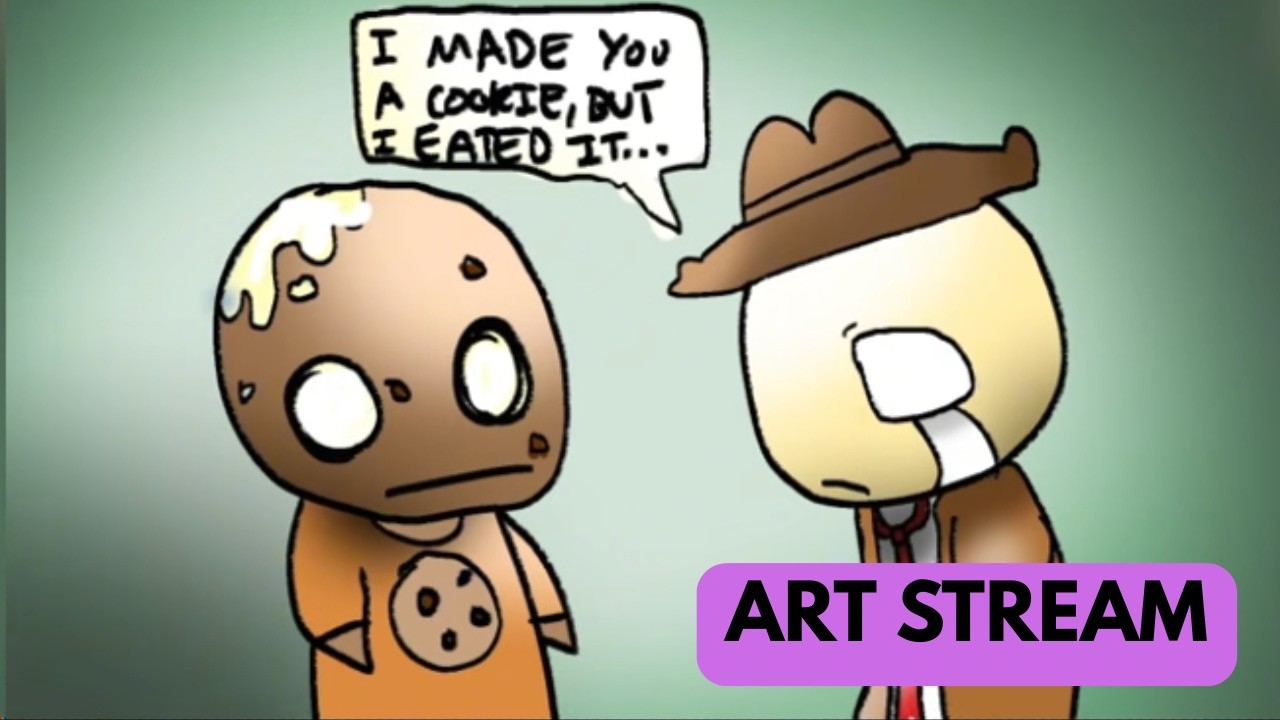 Squiddo does an art stream with VLC!