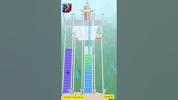 Game : bridge run io level 43 ; #bridgerunio #bridgerace #mobilegame #bridgestack #racegame