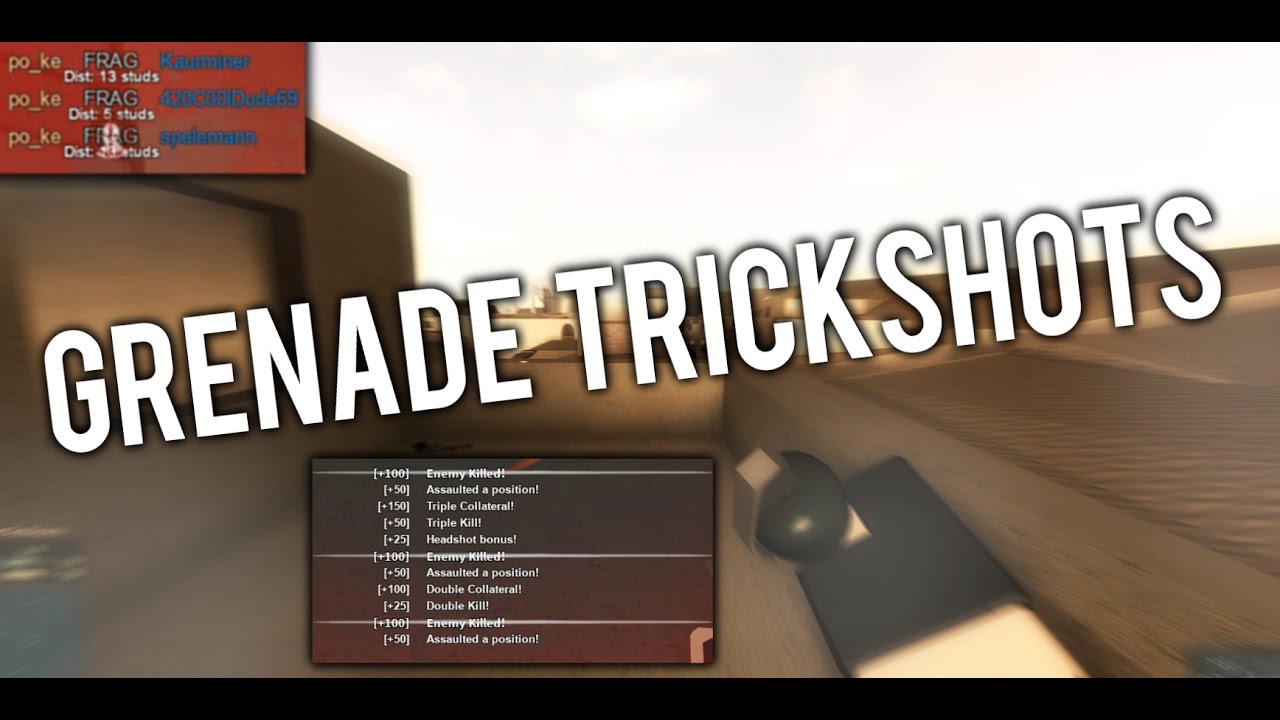 GRENADE TRICKSHOTTING in PHANTOM FORCES! 