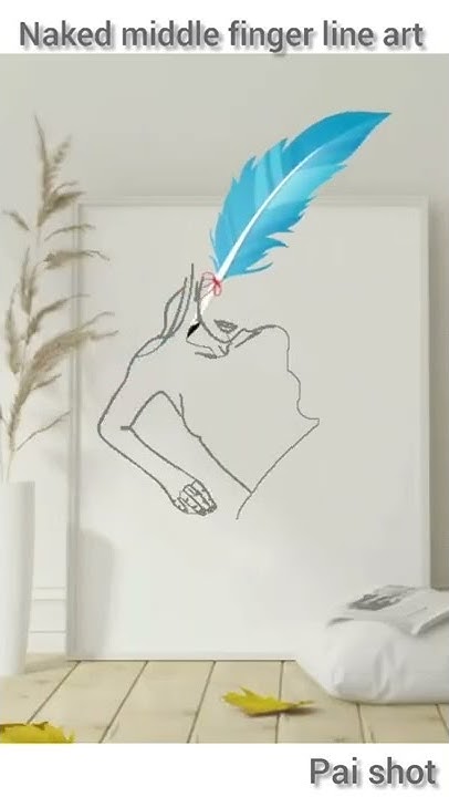 Naked middle finger line art using python turtle #shorts #homedecor # ...